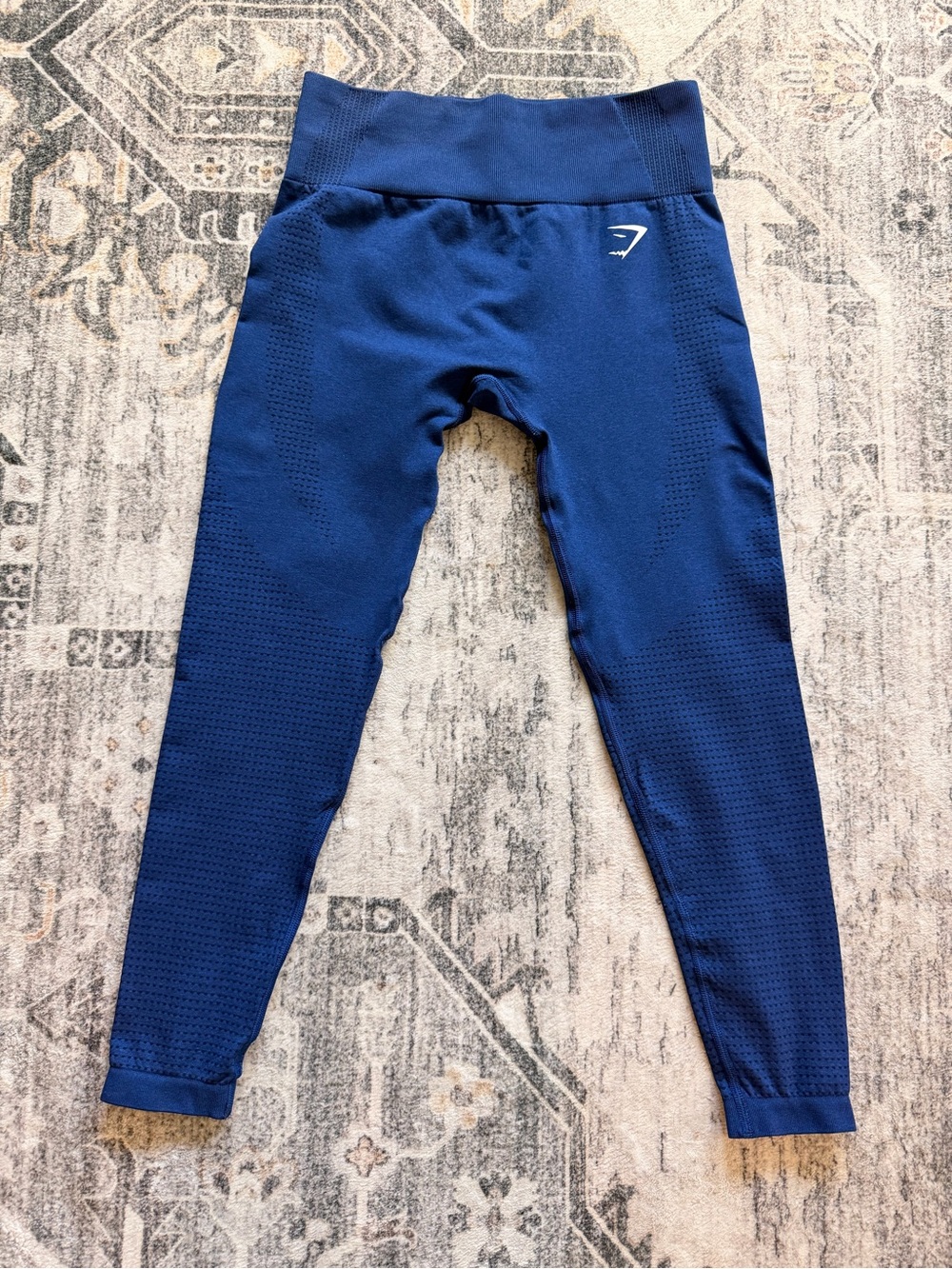 Gymshark Women’s Vital Seamless 2.0 Leggings- Stellar Blue Marl Size Medium